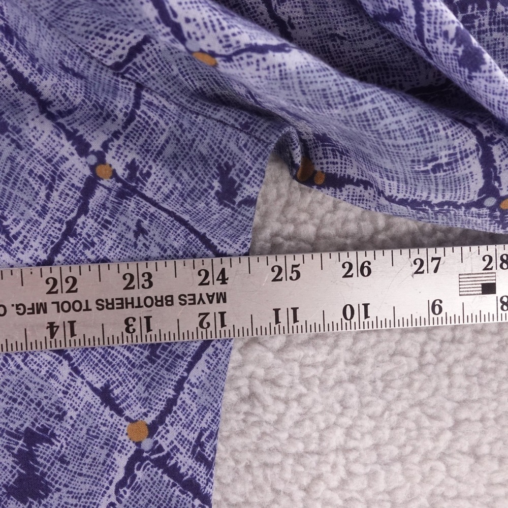 Vintage Spire California Men XL Blue Geometric Diamond Disco Shirt 60s/70s Retro - Picture 6 of 7